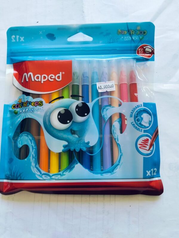 Plumones de Colores Mca. Maped 12 pzas