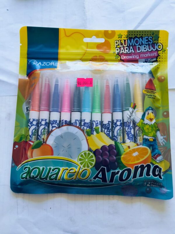 Plumones para Dibujo Mca. Azor 12pzas