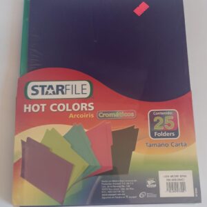 Paquete de Carpetas de colores Tamaño Carta