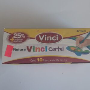Pintura para cartel color:cafe Mca. Vinci 25 ml (por pieza)
