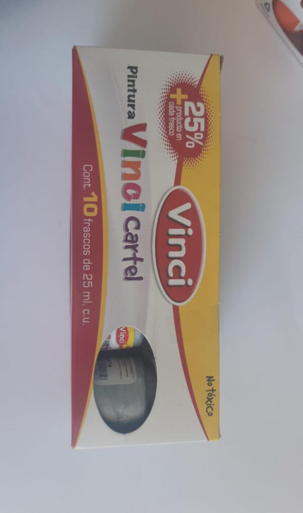 Pintura para cartel Mca. Vinci Color : Plata 25 ml (por pieza)