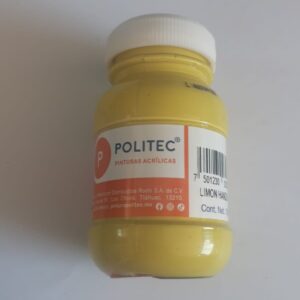 Pintura acrilica Mca Politec Color: Limon hanza 100ml