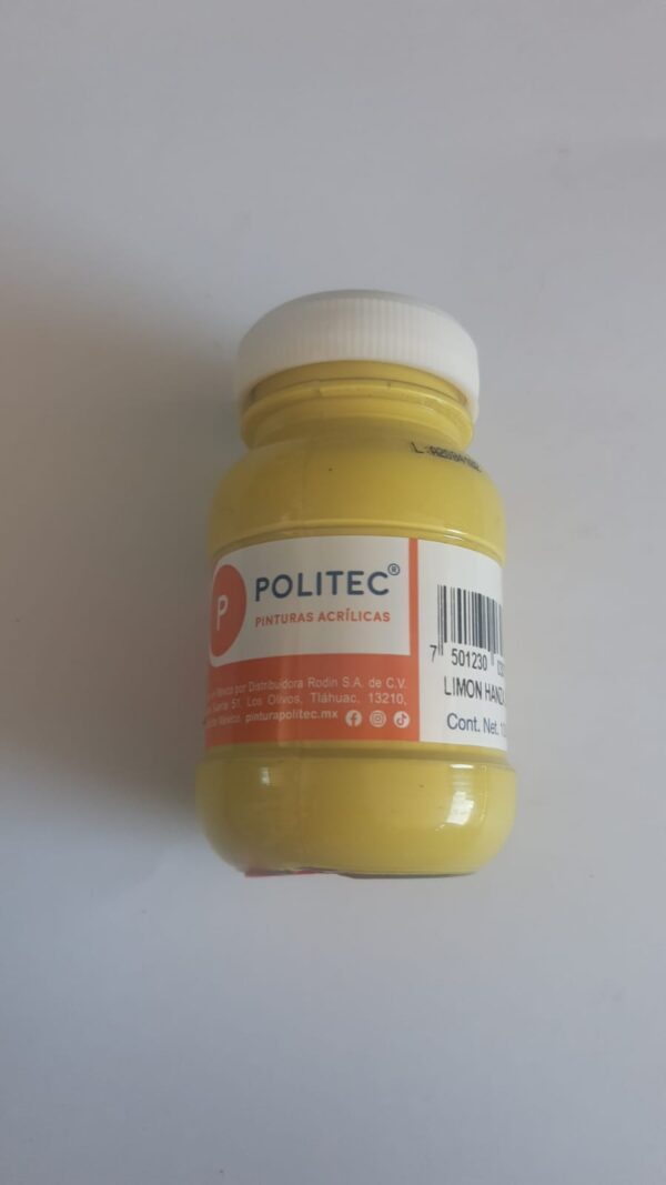 Pintura acrilica Mca Politec Color: Limon hanza 100ml